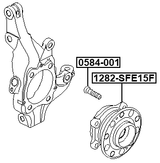 1282-SFE15F - FRONT WHEEL HUB