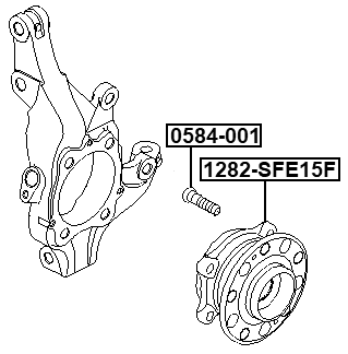 1282-SFE15F - FRONT WHEEL HUB
