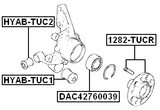 1282-TUCR - REAR WHEEL HUB