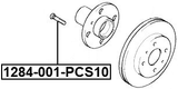 1284-001-PCS10 - WHEEL STUD PCS 10