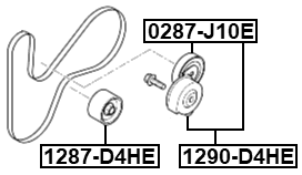 1287-D4HE - PULLEY IDLER KIT