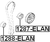 1287-ELAN - TENSION PULLEY
