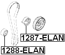 1287-ELAN - TENSION PULLEY
