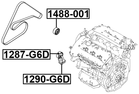 1287-G6D - TENSION PULLEY