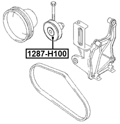1287-H100 - TENSION PULLEY