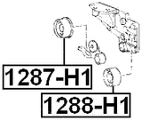 1288-H1 - PULLEY IDLER TIMING BELT