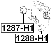 1288-H1 - PULLEY IDLER TIMING BELT
