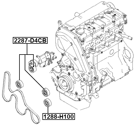 1288-H100 - PULLEY IDLER