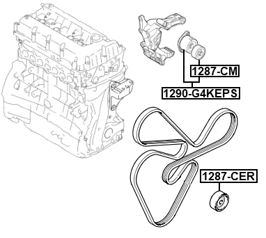 1290-G4KEPS - BELT TENSIONER