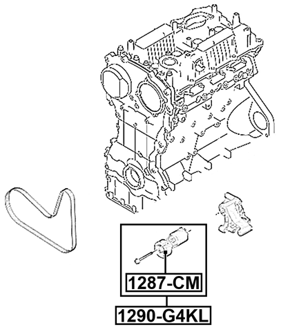 1290-G4KL - BELT TENSIONER