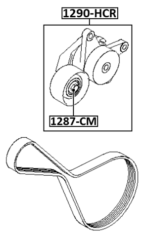 1290-HCR - BELT TENSIONER