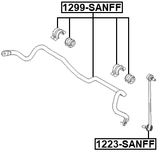 1299-SANFF - STABILIZER FRONT D25.5