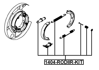 1404-RODIIR-KIT - BRAKE SHOE FITTING KIT