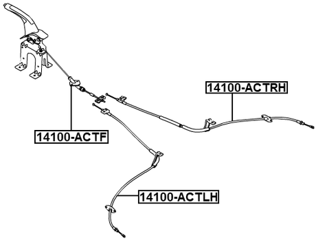 14100-ACTF - PARKING BRAKE CABLE