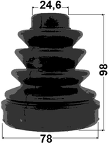 1415-ACT - BOOT INNER CV JOINT KIT 78X98X24.6