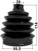 1417-ACT - BOOT OUTER CV JOINT KIT 88.5X114X28