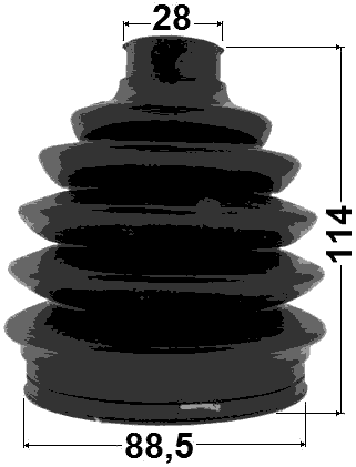 1417-ACT - BOOT OUTER CV JOINT KIT 88.5X114X28