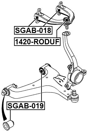 1420-RODUF - BALL JOINT FRONT UPPER ARM