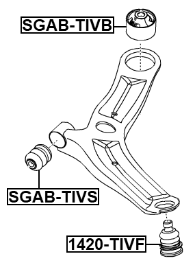 1420-TIVF - BALL JOINT FRONT LOWER ARM