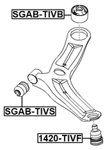 1420-TIVF - BALL JOINT FRONT LOWER ARM