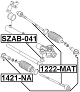 1421-NA - STEERING TIE ROD END