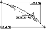 1421-ROD - STEERING TIE ROD END