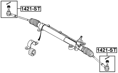 1421-ST - STEERING TIE ROD END