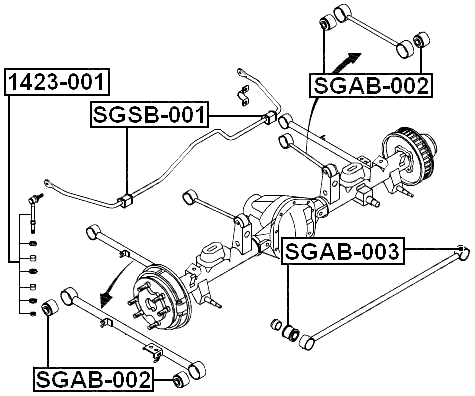 1423-001 - REAR STABILIZER LINK