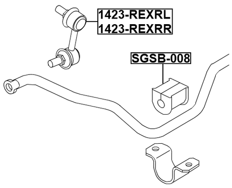 1423-REXRL - REAR LEFT STABILIZER LINK
