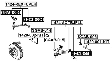 1424-ACTBJFLL - LEFT LOWER FRONT ARM
