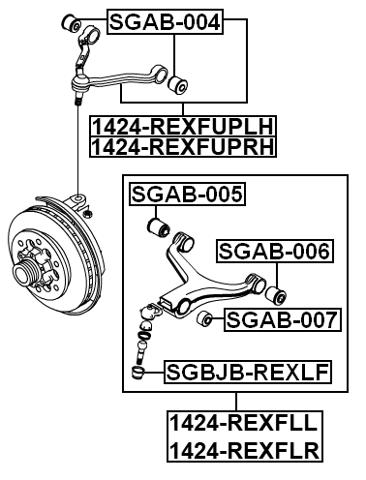 1424-REXFLR - RIGHT LOWER FRONT ARM