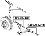 1429-001-KIT - REPAIR KIT, CAMBER ADJUSTING ECCENTRIC BOLT
