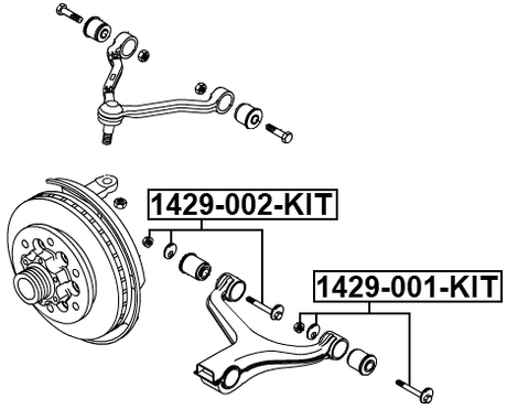 1429-001-KIT - REPAIR KIT, CAMBER ADJUSTING ECCENTRIC BOLT