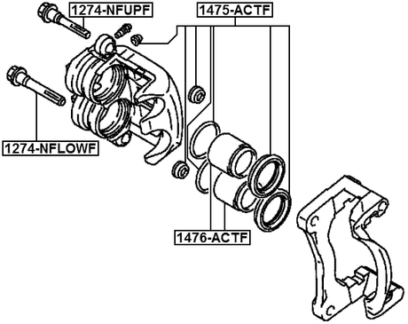 1476-ACTF - FRONT CALIPER PISTON D45
