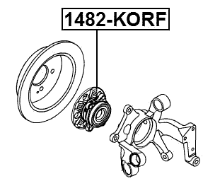 1482-KORF - FRONT WHEEL HUB