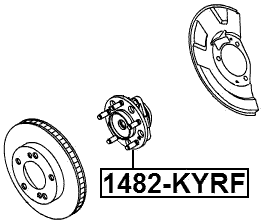 1482-KYRF - FRONT WHEEL HUB