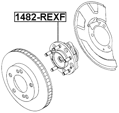 1482-REXF - FRONT WHEEL HUB
