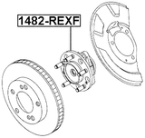 1482-REXF - FRONT WHEEL HUB