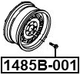1485B-001 - WHEEL BOLT M12X1.5 L56.6