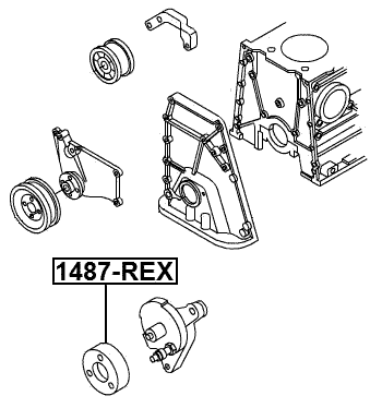 1487-REX - TENSION PULLEY