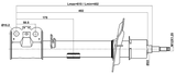 15110-004FR - SHOCK ABSORBER FRONT RIGHT GAS.TWIN TUBE