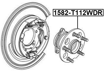 1582-T112WDR - REAR WHEEL HUB