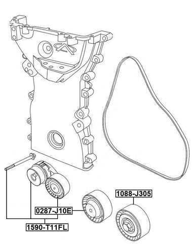 1590-T11FL - BELT TENSIONER