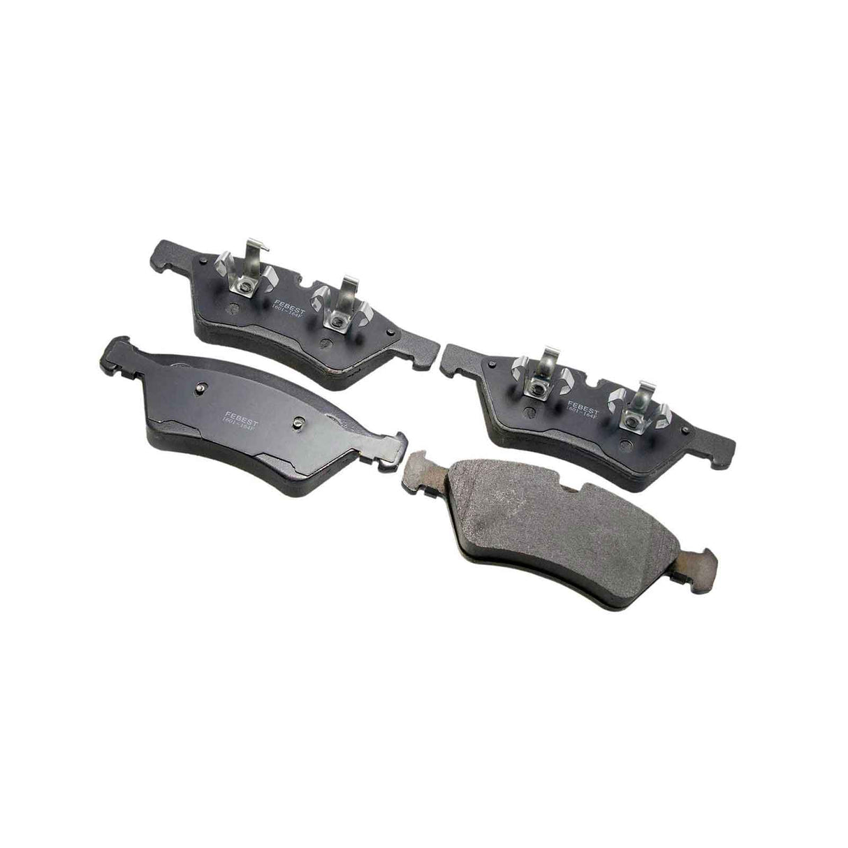 1601-164F - PAD KIT, DISC BRAKE, FRONT (WITH ANTI SQUEAL SHIM, WITH BRACKETS) Braking System, Brake Pads