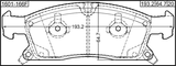 1601-166F - PAD KIT, DISC BRAKE, FRONT (WITH ANTI SQUEAL SHIM, WITH BRACKETS)