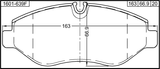 1601-639F - PAD KIT, DISC BRAKE, FRONT