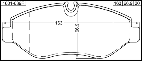 1601-639F - PAD KIT, DISC BRAKE, FRONT