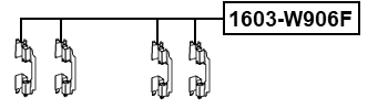 1603-W906F - DISC BRAKE CLIP SET