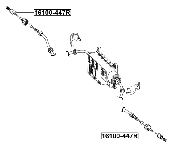 16100-447R - PARKING BRAKE CABLE