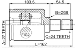 1611-203RH - INNER CV JOINT RIGHT 27X38X24